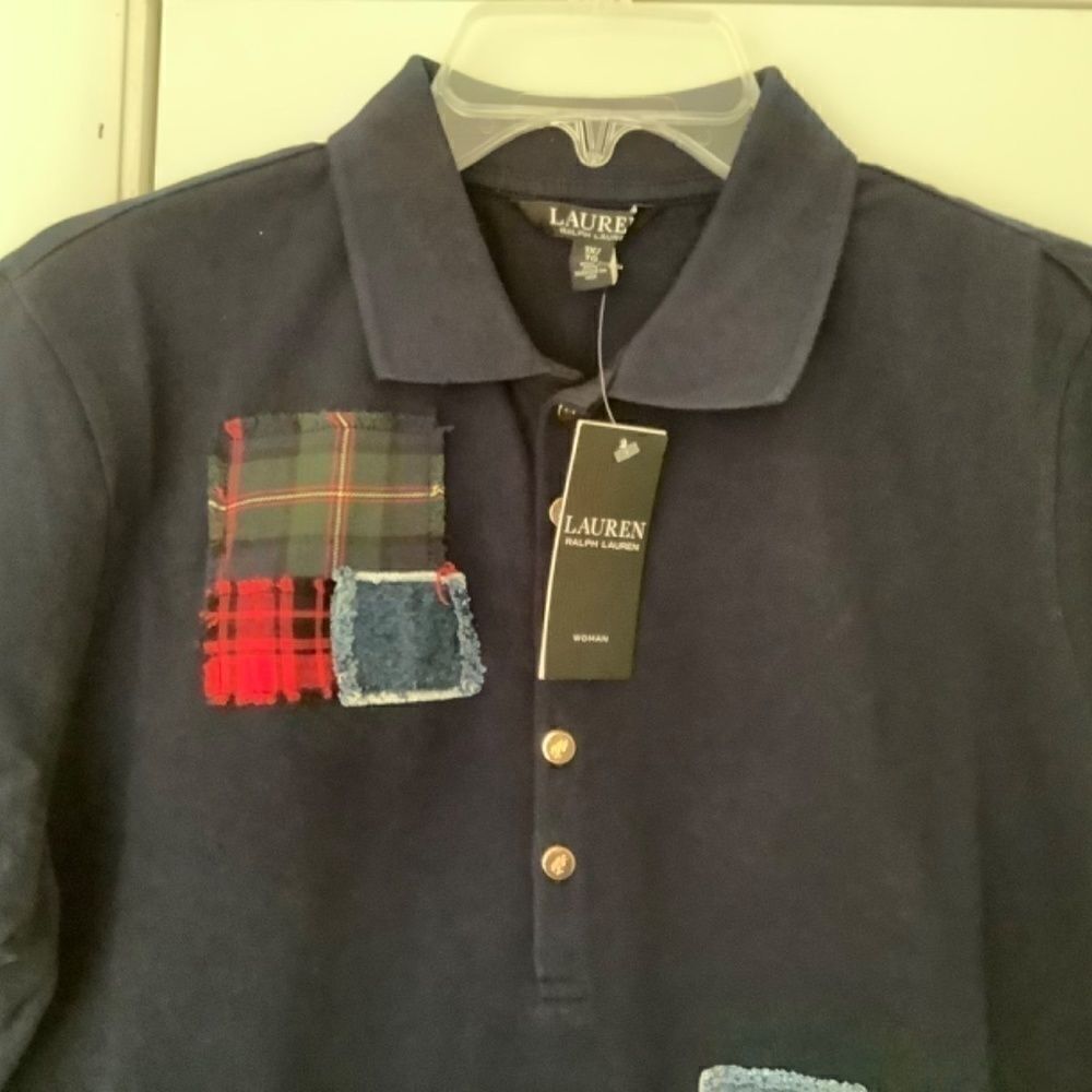 NWT ralph LAUREN Patchwork Piqué Polo Shirt SIZE US 1X - Picture 16 of 16